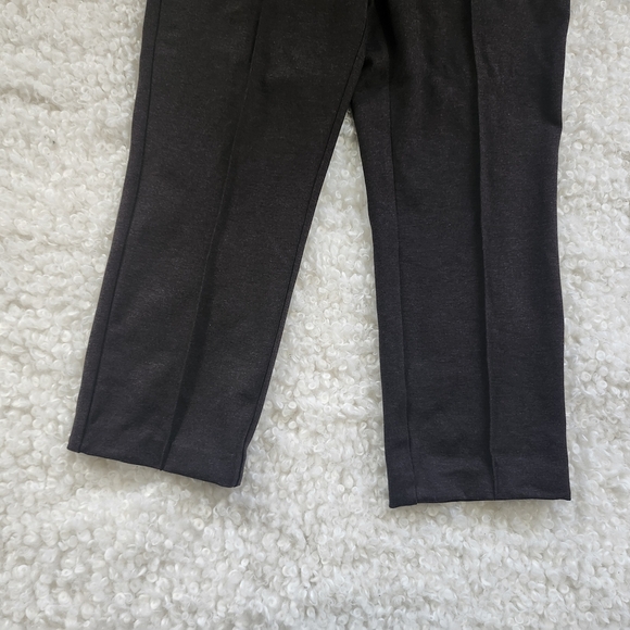 Laura Petites 16 Dark Brown Ankle Pants Classic Plus Size Career Office Workwear - Picture 6 of 13